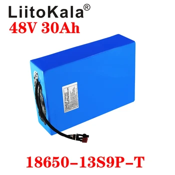 LiitoKala 48V 30ah 18650 13S9P Elektrinis Dviratis Baterija 48V 30AH 1000W Ličio Baterija įmontuota 20A BMS Elektriniai Dviračiai Motorinių XT6