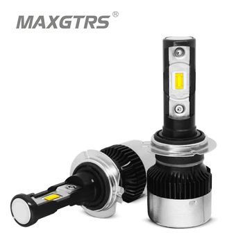MAXGTRS H4, H7 H11 H1 H3 9005 9006 9012 880 H8, H11 HB3 HB4 LED Automobilių Žibintų Lemputės 70W 8000LM/pora 6000K Auto priekinio Žibinto 12V