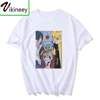 Mada marškinėliai Vasarą Naujas Mados Naruto akatsuki Logo T Shirt Itachi Uchiha Anime Marškinėlius Camisas Streetwear Kostiumas Viršūnes Tees