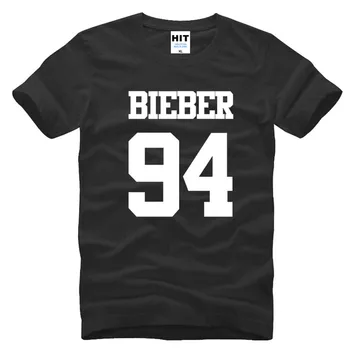 Mados Justin Bieber Marškinėliai Vyrams Juosta Marškinėliai Rock Roll hip-hop trumpas rankovės Bieber T-shirt shubuzhi viršuje tees