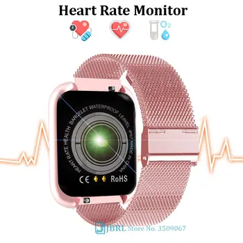 Mados Nerūdijančio Plieno Smart Watch Moterys Vyrai Elektronika Sporto Laikrodis 