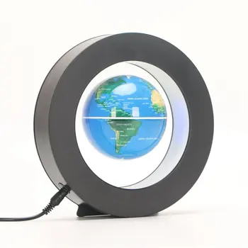Magnetic Levitation Pasaulyje Nakties Šviesos Plūduriuojantis Pasaulio Žemėlapyje Kamuolys Lempos Kietas Apšvietimo Office Home Apdailos Sausumos Pasaulyje Lempa