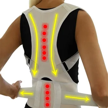 Magnetinio Laikysenos Korektorius Moterims, Vyrams, Ortopedinė Korsetas Atgal Paramos Diržo Skausmas Nugaros Įtvaras Paramos Diržo Magnetų Terapija