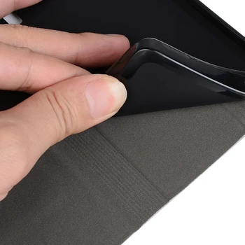 Medienos grūdų PU Odos Atveju LG Nexus 5X Flip Case For LG Nexus 5X įmonės Telefono Maišelį Atveju Minkštas Silikoninis Galinio Dangtelio