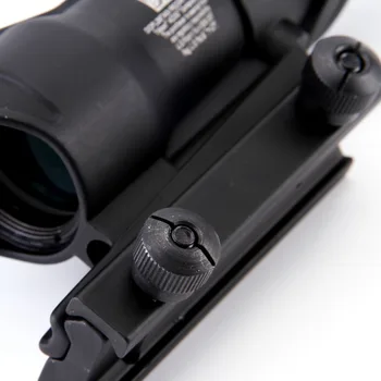 Medžioklės Riflescope ACOG 4X32 Nekilnojamojo Fiber Optics taikymo Sritis Raudona / Žalia Apšviestas Stiklo Išgraviruotas Tinklelis Medžioklės Akyse Picatinny Weaver