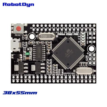 Mega 2560 PRO (Įdėti) CH340G/ATmega2560-16AU, NR. pinheaders. Suderinamas su Arduino Mega 2560.