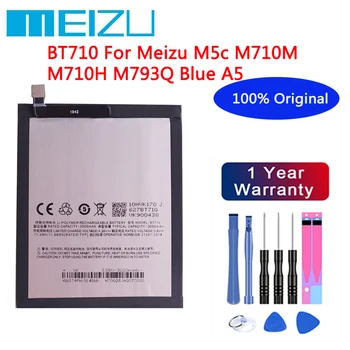 Meizu Originalus 3060mAh BT710 Baterija Meizu M5c M710M M710H M793Q Mėlyna A5 Mobiliojo Telefono Baterijas+Nemokamas įrankiai