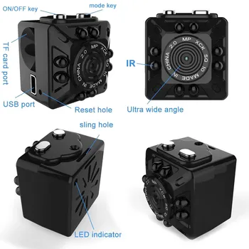 Mini Nešiojamas Delninis DV DC DVR Kamera ir SPINDULIŲ Naktinio Matymo 1080P vaizdo Kamera GDeals