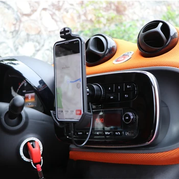 Mobiliojo telefono turėtojui Mercede naujas Smart 453 Forfour Fortwo Teikia automobilių navigacijos įkrovimo palaikymo savo mobiliojo telefono