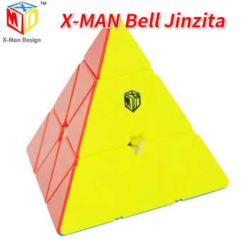 Mofangge X-man Bell Magnetinio Pyramin Magic Cube Qiyi Trikampis Kubo Greičio Įspūdį Švietimo Žaislai Vaikams Cubo Magico