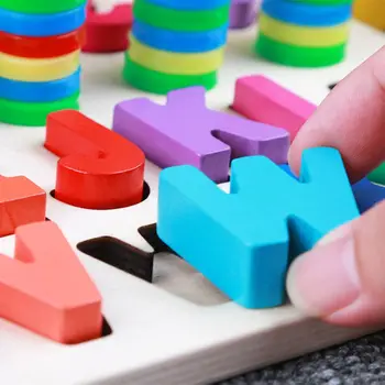 Montessori Dėlionės Medinės Dėlionės, Žaislų DXAD