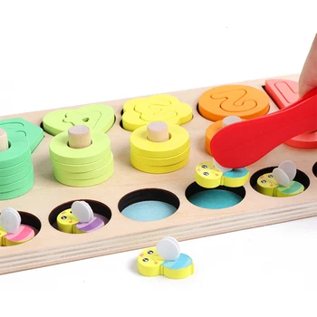 Montessori Ugdymo Mediniai Žaislai Ikimokyklinio Žaidimai Atitikimo Žvejybos Jutimo Žaislas Kūdikiui Mokyti Matematikos Mokymosi Žaislai Vaikams