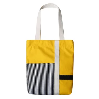 Moterų Canvas Tote Shopper Bag Ekologinio Daugkartinio naudojimo Pirkinių Pečių Krepšiai Moteris 2020 Medvilnės audinys Audinys Ponios Rankinėje Užtrauktukas