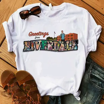 Moterų Marškinėliai Animacinių filmų Spausdinti Riverdale Spausdinimo T-shirt 
