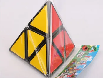 Mozhi juodosios piramidės Magija Kubeliai 2x2x2 Greičio Įspūdį Kubo galvosūkis Juoda Piramide magico cubos Švietimo Žaislas