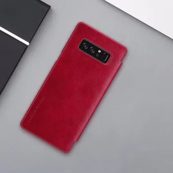 NILLKIN dėl Samsung Note 8 Apversti Atveju Čin Serijos Prabanga PU Odos Plastikinis galinis Dangtelis skirtas Samsung Galaxy Note 8 Note8 Atveju