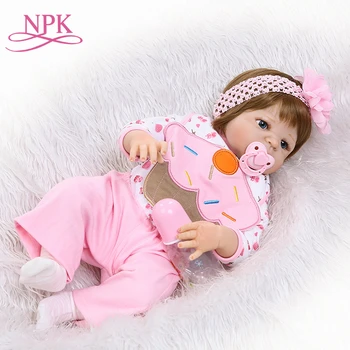 NPK 55cm Full Silikono Bebes Reborn Baby Girl 22