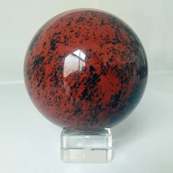 Natūralus akmuo, red / gray crystal ball namų puošybai astrologas energijos kamuolys chakra feng shui gydymo kamuolys