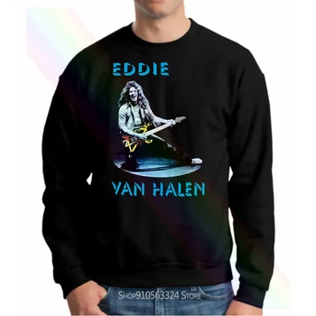 Naujas Eddie Van Halen Gitaros Juosta Hoodie Palaidinės juodaodžius Vyrus, Dydis S M L 234Xl P067 Moterys Vyrai