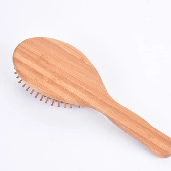 Naujas Masažo Medinės Šukos Bambuko Plaukų Ventiliacijos Šepetėlis Šepetėliai Plaukų Priežiūros ir Grožio SPA Massager J18
