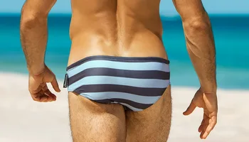 Naujas juostele vyrų seksualus maudymosi kostiumėliai, maudymosi trumpikės bikini maudymosi Šortai surf board Šortai Bermudai plaukti lagaminai vyrų beachshorts