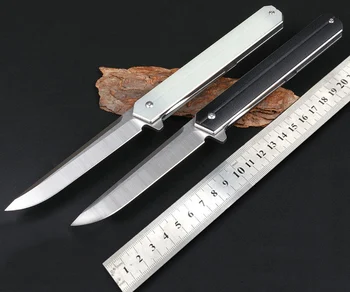 Naujas stilius guolių sulankstomas peilis lauko kempingas įrankių peilis aštrus D2 plieno ašmenys G10 rankena lauko savigynos peilis