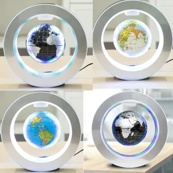 Naujovė Apvalus LED Pasaulio Žemėlapyje Plūduriuojantis Pasaulyje Magnetic Levitation Šviesos Antigravity Magija/Neįprastos Lempos bola de plazmos Dec plazmos kamuolys