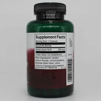 Nemokamas Pristatymas Swanson Alpha Lipoic Rūgštis 300 mg 120 vnt