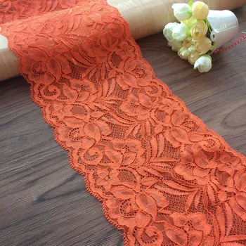 Nemokamas pristatymas 2M/daug 15cm pločio išskirtinį oranžinis ruožas siuvinėjimo nėrinių reikmenys, drabužiai sijonas dekoratyviniai nėriniai Z1474