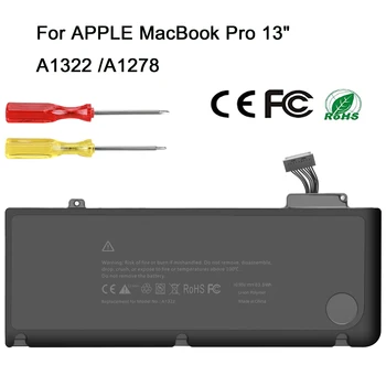 Nešiojamas Baterija MacBook Pro 13 Colių A1278 A1322 (10.95 V 63.5 Wh)