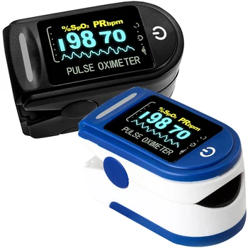 Nešiojamų piršto pulse oximeter stebėti kraujo deguonies širdies ritmo soties matuoklis medicinos namų oximeter monitorius LED Pulsoximeter