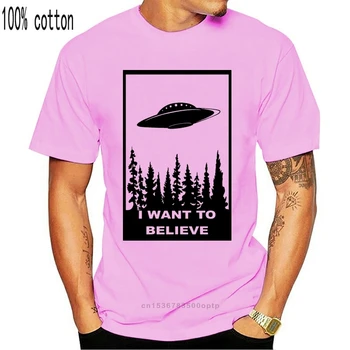 Noriu Tikėti, T-Shirt - Juokingi Marškinėliai Sci Fi Nso Kosminės X Fantastika Failus Svetimų Mens T Marškinėliai Mados 2020 M. Vyrai/Men Harajuku