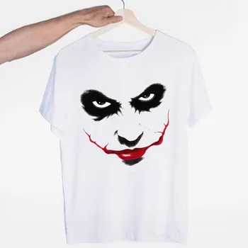 O-Kaklo trumpomis Rankovėmis, Vasaros Atsitiktinis Mados Unisex Vyrų ir Moterų Marškinėlius Joker Joaquin Phoenix T-shirt