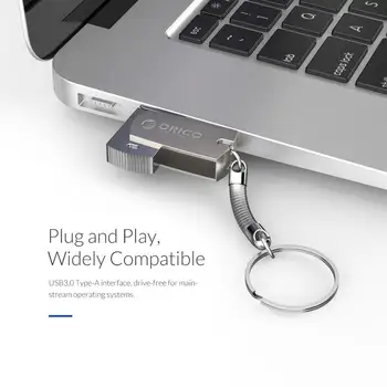 ORICO USB 3.0 Flash Drive 64GB 32GB 16GB USB 3.0, Metalo Flash Atminties USB Raktas Su Žiedo Saugojimo Flash Diskas, Flash atmintinė