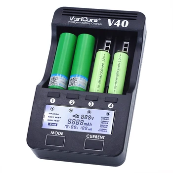 Originali/Pradinis VariCore V40 LCD e-cigaretė) Baterijos Kroviklį), 3,7 V 18650 26650 18500 16340 14500 18350 ličio 1.2 V NiMH
