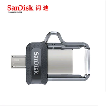 Originalios Sandisk SDDD3 Ekstremalių didelės spartos 150M/S PenDrive 32GB OTG USB3.0 128 GB Dual OTG USB Flash Drive 64GB Pen Drive 16GB