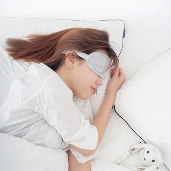 Originalus Xiaomi 8H Akių Kaukė Kelionių Biuras Miego, Poilsio Pagalbos Nešiojamų Kvėpuojantis Miego Akiniai Apima Jausmas, Šaltas Ledo Medvilnės 0