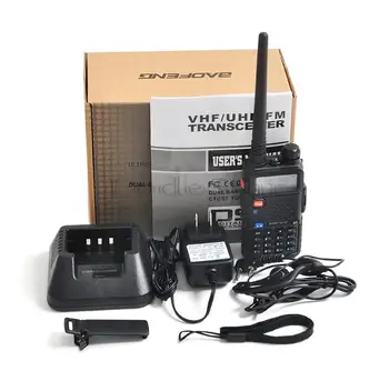 Originalus prekių BaoFeng UV-5R 5R Walkie Talkie136-174 /400-520Mhz Du Būdu Radijo Nešiojamasis CD, Radijo 5W dviejų dažnių VHF&UHF interphone