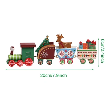 PAITMATE Medinių Kalėdų Traukinys Linksmų Kalėdų Dekoracija Namuose Kalėdų Dovanos Navidad Deco Noel Cristmas Ornamentu Naujųjų Metų 2021