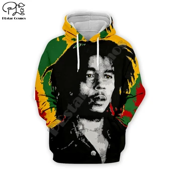 PLstar Kosmosas Reggae, Bob Marley Tracksuit Atsitiktinis Naujas Mados Hip-Hop 3D full Spausdinti Hoodie/Hoodies/Jacket Mens Womens stiliaus-2