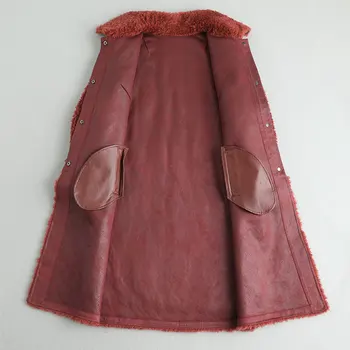 PUDI moterų žiemos nekilnojamojo vilnos kailis kailis mergina šilta striukė paltai lady Ilgo kailio liemenės dydis per parką A19103