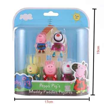 Peppa Pig George šeimos draugas, Mokytojas, Šuo, Triušis Animacinių filmų Šeimos Draugai Pav Žaislas kilnojamojo sąnarių aukštos kokybės vaikas žaislas 9 stilius