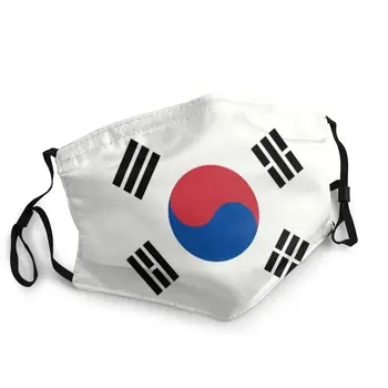 Pietų Korėjos Vėliavos Veido Kaukė Suaugusiųjų Vyrų Kovos Su Dulkių Kaukė, Apsauginis Dangtis Respiratorius Daugkartinio Naudojimo Burną, Mufelinė