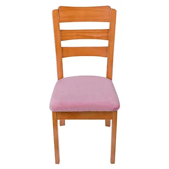 Pink Silver Fox Aksomo Kėdės Padengti Valgomojo Kėdė Spandex Valgomojo Kėdės Sėdynės Apima Skalbti Elastinga Aikštėje Pagalvėlė Padengti