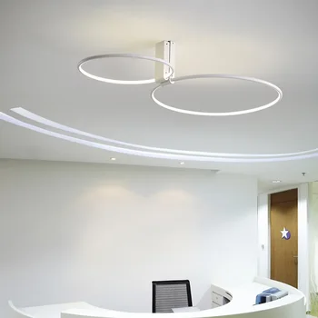 Po Šiuolaikinės Žiedai Liustra Apšvietimo Pasukti Lubų Montuojamas Šviesos Art Deco Kambarį Valgomasis Biuro šviestuvai