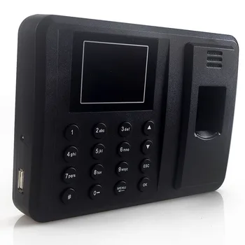 Portugalijos USB Biometrinių pirštų Atspaudų Lankomumo Mašina, JOKIOS programinės įrangos, Laikrodis, Diktofonas 2000 Vartotojų, Darbuotojų Tikrinimas