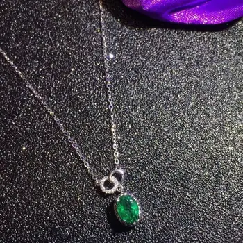 Prabanga 925 Sidabro Žiedas Su Žalia Ovalo formos gamtos Smaragdas Brangakmenio Sidabro Moteris Atidaryti Reguliuoti Dydį Classicparty Dovanų Didmeninės