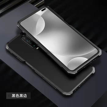 Prabangaus Metalo, Aliuminio Bumber Šarvai Padengti Xiaomi Redmi K30 Sunkiųjų Apsaugos Atveju Redmi K30 Sunku Telefono dėklas K30 5G