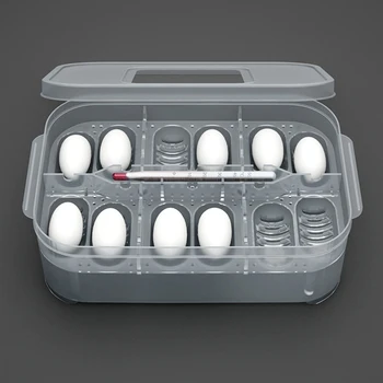 Praktinių Plastiko 12 Tinklų Plastikinių Roplių Kiaušinių Inkubatorius Dėklas Driežas Gyvatės Kiaušinius Hatcher Lauke Inkubacijos Priemonė, Terariumai