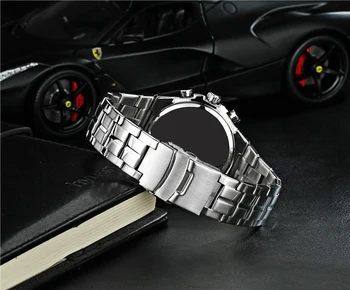 Prekės Laikrodžiai karių, Sporto Laikrodžiai Auto Data, chronograph aukso Plieno Skaitmeninis Kvarciniai Laikrodžiai Relogio Masculino